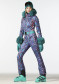 náhľad Dámska kombinéza Goldbergh Zafira Ski Suit Faux Border Snake Turchese