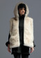 náhľad Newland N4 6846/0001 Lady Fur Vest Nature