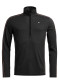 náhľad Pánsky funkčný rolák Ortovox 185 Rock'N'Wool Zip Neck M Black Raven