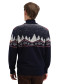 náhľad Pánsky sveter Dale of Norway Dale Christmas Mask Sweater Navy Offwhite Redrose