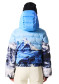náhľad Dámska páperová bunda - Perfect Moment Polar Flare Ski Jacket Iii Ski Lift Blue