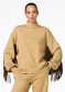 náhľad Dámsky sveter Goldbergh Frenzy crew neck sweater Caramello