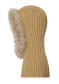 náhľad Kapucňa s kožuchom Goldbergh Naomi Hooded Scarf Faux Border Caramello