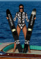 náhľad Dámsky top Goldbergh Rafaella Long Sleeve Zip Rashguard Black/White