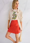 náhľad Dámska sukňa Marc Cain AC 71.31 W70 Skirt Bright Tomato 223