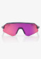 náhľad Detské slnečné okuliare 100% Slendale YOUTH Matte White/Pink - HiPER Vital Pink Mirror Lens