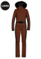 náhľad Dámska kombinéza Goldbergh Parry Long Ski Suit Faux Border Deep Mocha