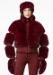 náhľad Dámska bunda Goldbergh Furry Ski Jacket Vino Rosso