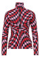 náhľad Dámsky rolák Goldbergh Chesu Ski Pully Spiral Chess Red