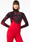 náhľad Dámsky rolák Goldbergh Misato Ski Pully Street Signs Black/Red