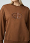 náhľad Dámska mikina Goldbergh Tova Crew Neck Sweater Deep Mocha