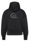 náhľad Dámska mikina Goldbergh Alura Hooded Full Zip Cardigan Black Lurex Melange