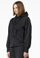 náhľad Dámska mikina Goldbergh Alura Hooded Full Zip Cardigan Black Lurex Melange
