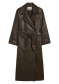 náhľad APPARIS Lana Sans Leather Trench Coat Deep Brown