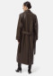 náhľad APPARIS Lana Sans Leather Trench Coat Deep Brown