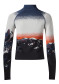 náhľad Perfect Moment 1/4 Zip Jacquard Baselayer Top 2426 Dusk Mountain