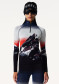 náhľad Perfect Moment 1/4 Zip Jacquard Baselayer Top 2426 Dusk Mountain