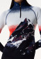 náhľad Perfect Moment 1/4 Zip Jacquard Baselayer Top 2426 Dusk Mountain