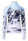 náhľad Perfect Moment 1/4 Zip Jacquard Baselayer Top 2241 Landscape/Blue