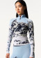 náhľad Perfect Moment 1/4 Zip Jacquard Baselayer Top 2241 Landscape/Blue