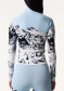 náhľad Perfect Moment 1/4 Zip Jacquard Baselayer Top 2241 Landscape/Blue
