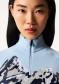 náhľad Perfect Moment 1/4 Zip Jacquard Baselayer Top 2241 Landscape/Blue