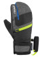 náhľad Detské lyžiarske rukavice Reusch Leo R-TEX XT Junior Lobster 7623 Black Melange/Safety Yellow/Brilliant Blue