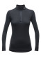 náhľad Dámske funkčné tričko DEVOLD DUO ACTIVE W ZIP NECK Black