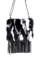 náhľad Dámska kabelka GENA BAG SMALL FRINGE BLK/WHT