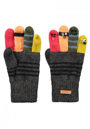 detail Detské pletené rukavice Barts Puppeteer Gloves Dark Heather