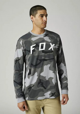 Pánske tričko Fox Bnker Ls Tech Tee Black Camor