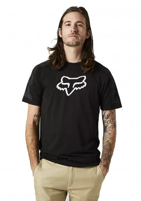 Pánske tričko Fox Dvide Ss Tech Tee Black