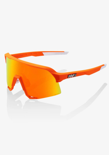 detail 100% S3 - Soft Tact Neon Orange - HiPER Red Multilayer Mirror Lens