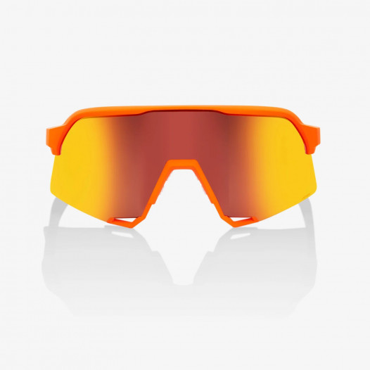 detail 100% S3 - Soft Tact Neon Orange - HiPER Red Multilayer Mirror Lens