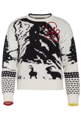Dámsky sveter Goldbergh Rox Knit Sweater L/S White