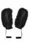 náhľad Dámske rukavice Goldbergh Hando Mittens Real Raccoon Fur Black