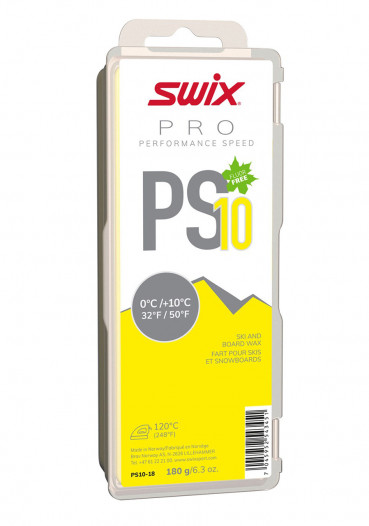 detail Swix PS10-18 Performance Speed,žlutý,0/+10°C,180g