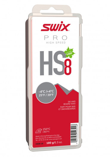 detail Swix HS08-18 High Speed,červený,-4/+4°C,180g
