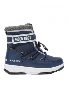 Moon Boot JR Boy Boot, 003 Blue navy/White