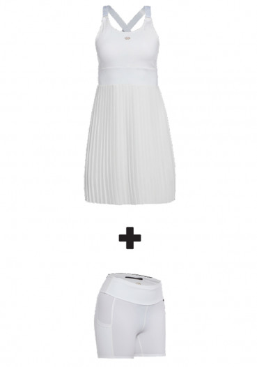 detail Goldbergh Cheer Dress With Inner Short white