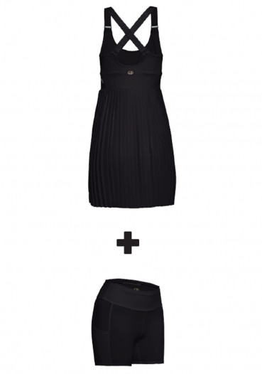 detail Goldbergh Cheer Dress With Inner Short black
