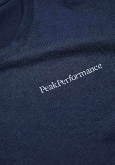 detail Peak Performance M Explore Logo Tee Blue Shadow