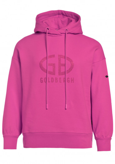 detail Goldbergh Sparkling Hooded Sweater Passion Pink