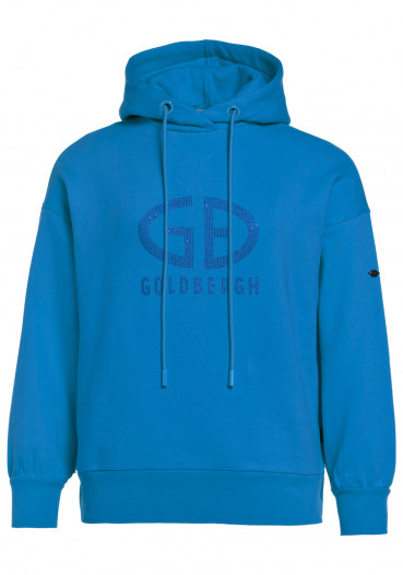 detail Goldbergh Sparkling Hooded Sweater Electric Blue