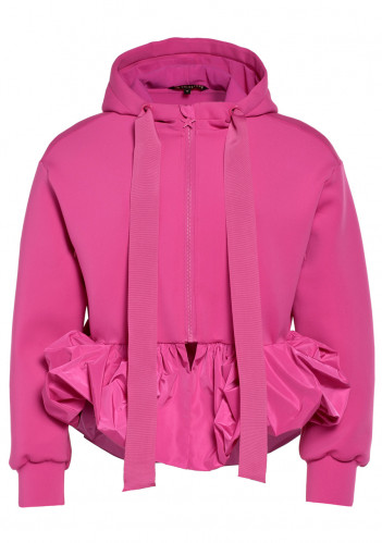 Goldbergh Buttercup Full Zip Hooded Cardigan passion pink
