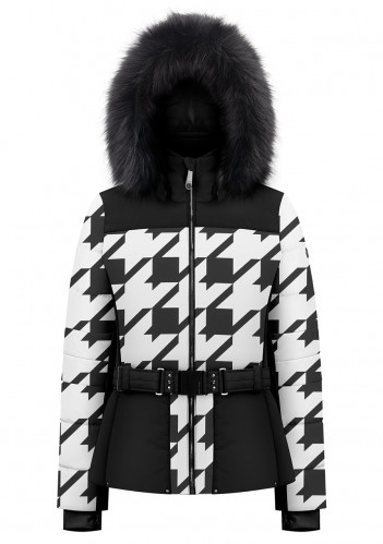 Poivre Blanc W23-1003-WO/C Ski Jacket Check Black