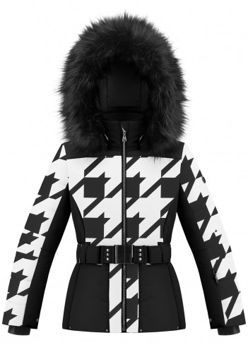 Poivre Blanc W23-1003-JRGL/C Ski Jacket Check Black