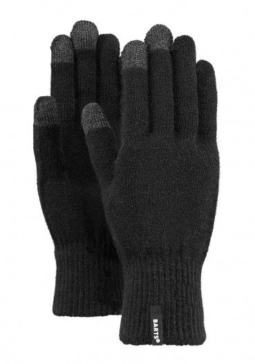 detail Barts Fine Knitted Touch Gloves Black