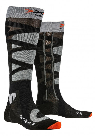 detail X-Socks® Ski Control 4.0 Anthracite Melange/Stone Grey Melange