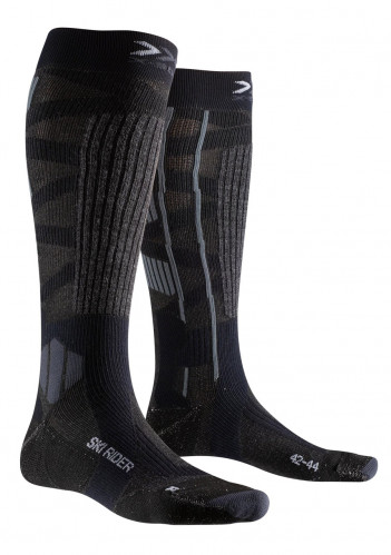 X-Socks® Ski Rider Silver 4.0 Dark Grey Melange/Black